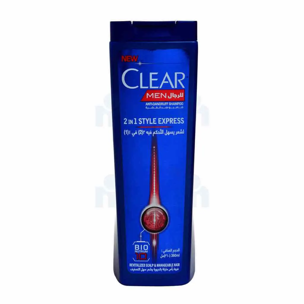 Shampoing 2 en 1 style express 360ml - CLEAR