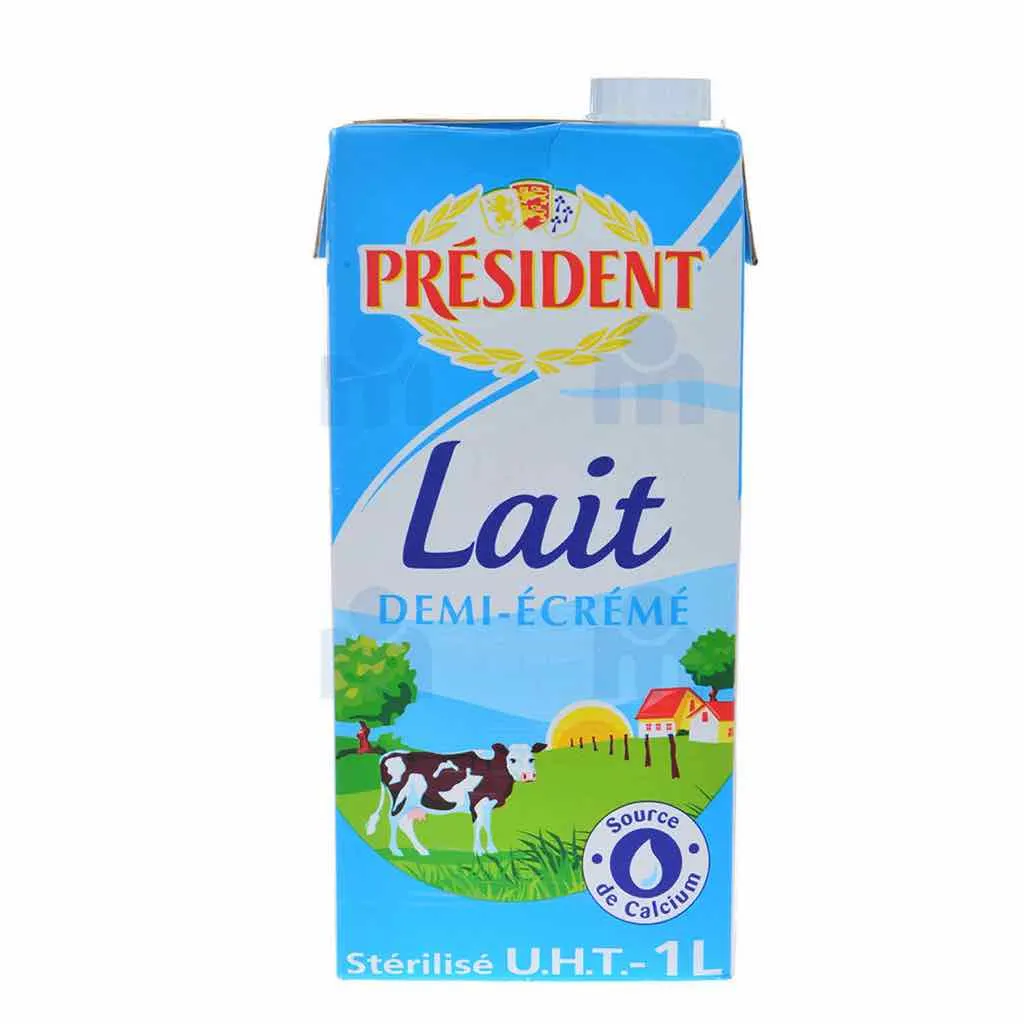 Lait UHT demi-écrémé 1L - PRÉSIDENT