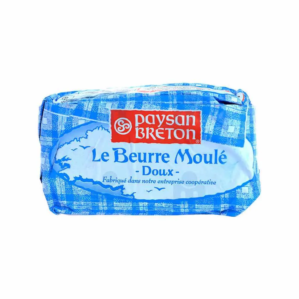 Beurre moulé doux en plaquette 250g - PAYSAN BRETON