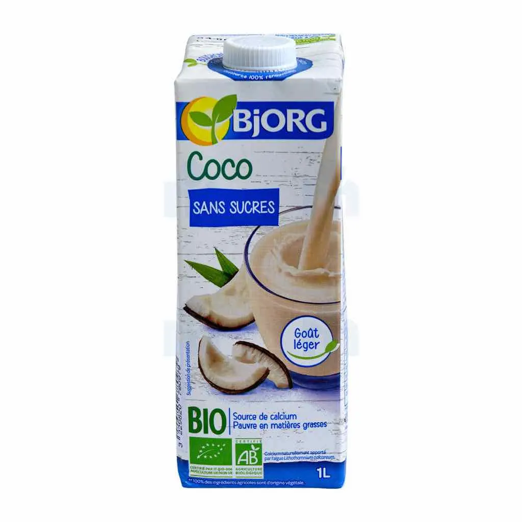 Boisson coco sans sucres Bio 1L - BJORG