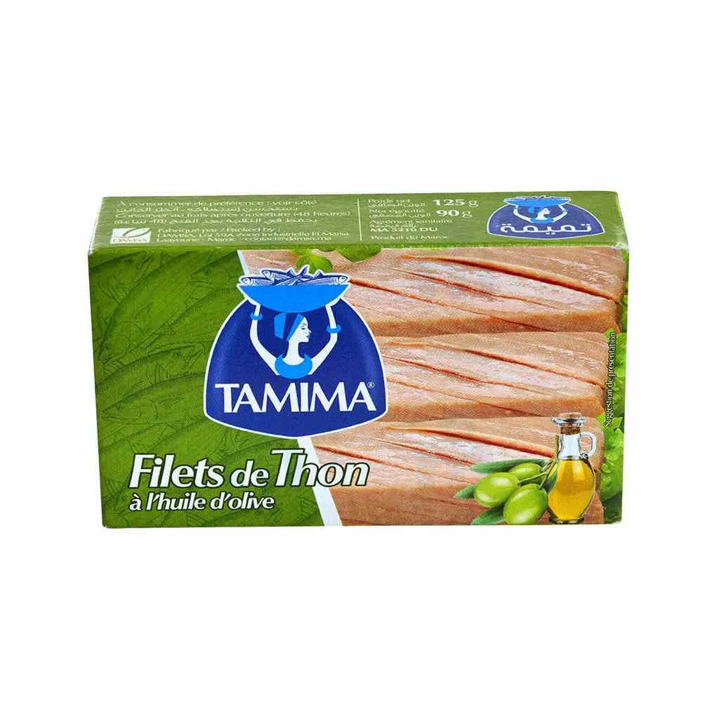 Filets de thon a l'huile d'olive 125g - TAMIMA