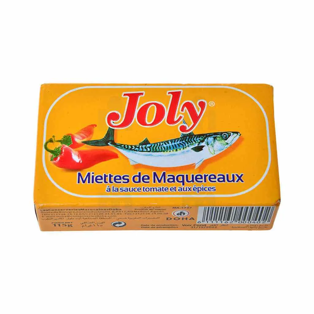 Miettes de maquereaux à la tomate et aux épices 115g - JOLY