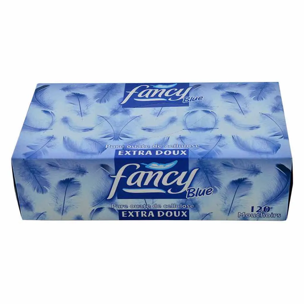 Boîte de mouchoirs blancs extra doux x120u - FANCY