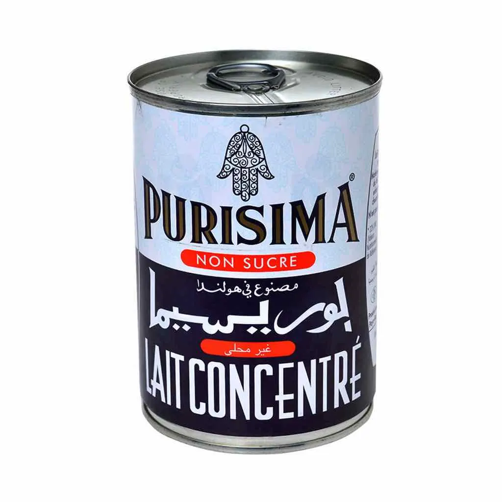 Lait concentré non sucré 410g - PURISIMA