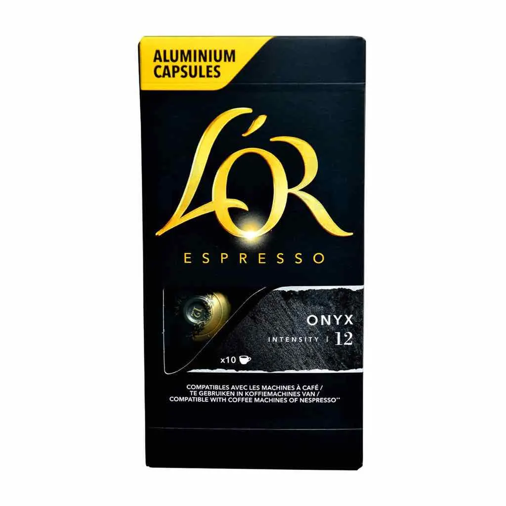 Capsules de café Espresso Onyx n°12 x10 unités - L'OR
