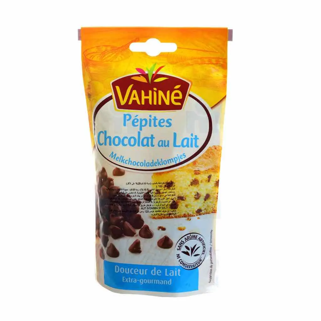 Pépites de chocolat au lait 100g - VAHINE