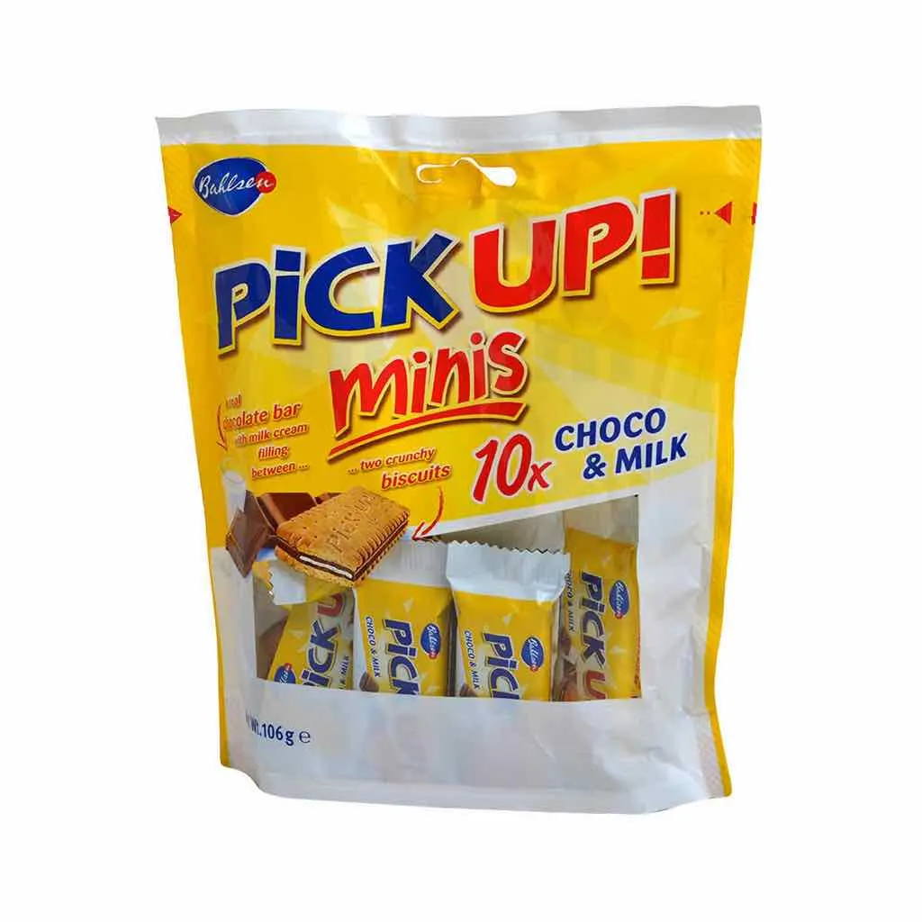 Minis biscuits au chocolat et au lait Pick Up 106g - BAHLSEN