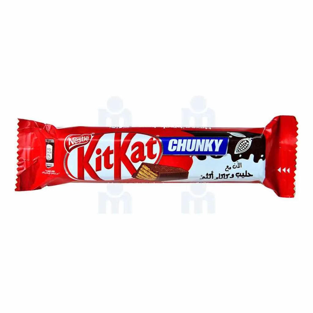 Gaufrette croustillante enrobée chocolat au lait fondant Chunky 55g - KITKAT