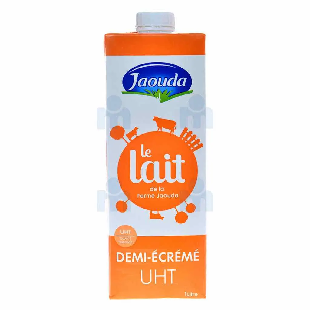 Lait UHT demi-écrémé 1L - JAOUDA