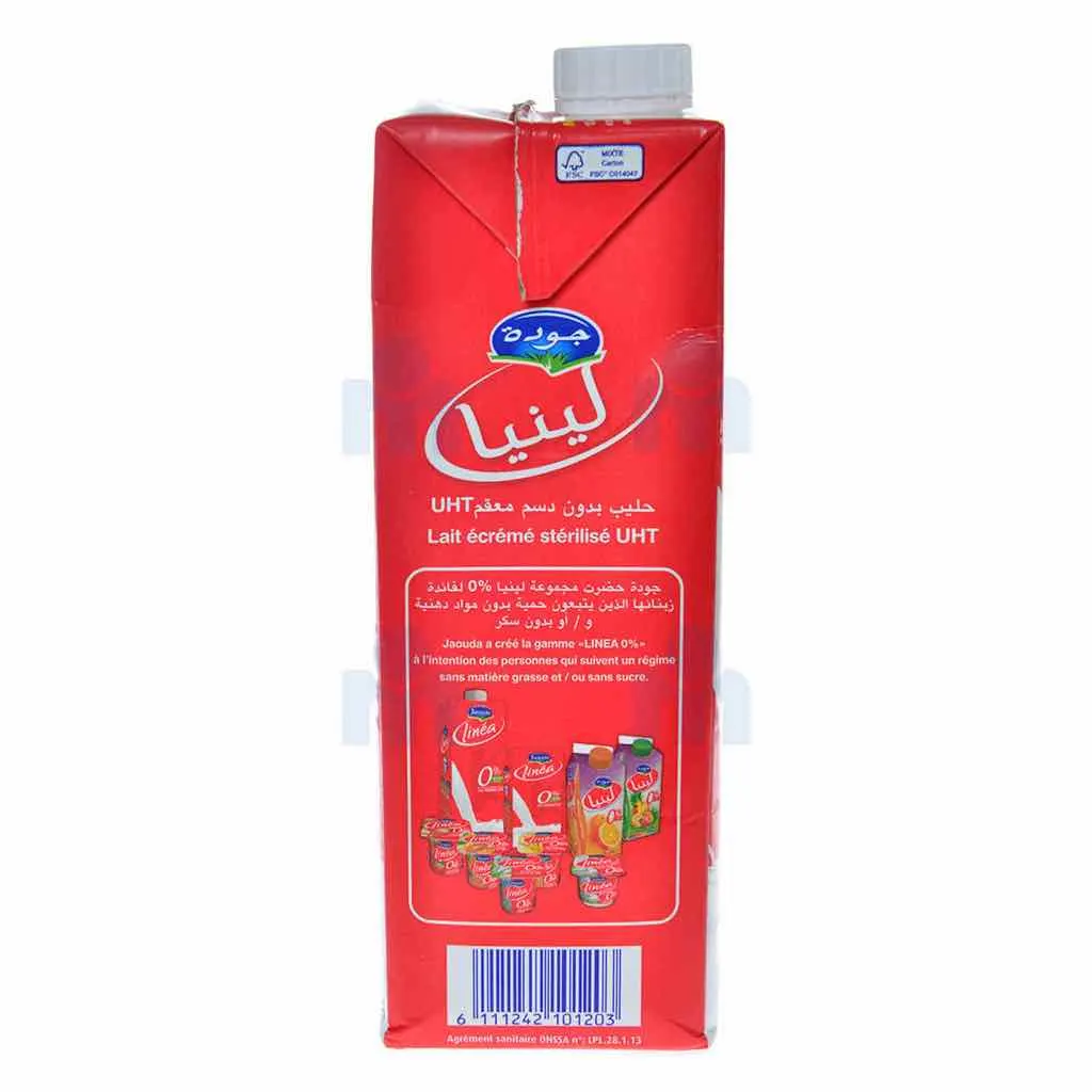 Lait UHT écrémé Linéa 1L - JAOUDA