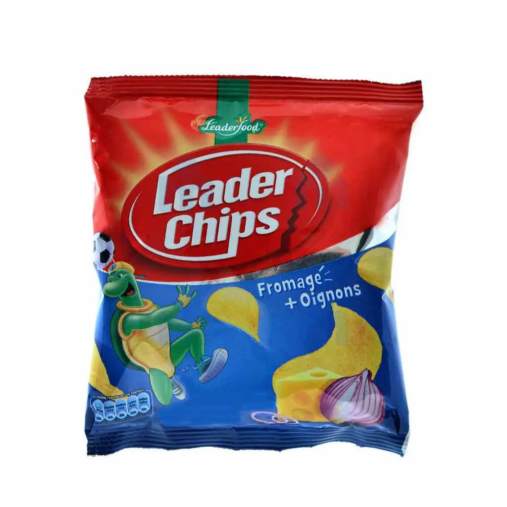 Chips lisse goût fromage et oignons Leader Chips 13g - LEADER FOOD