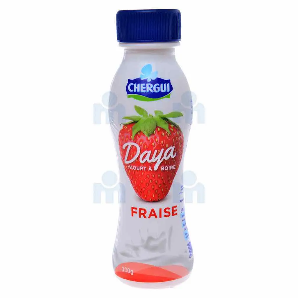 Yaourt à boire fraise Daya 330g - CHERGUI