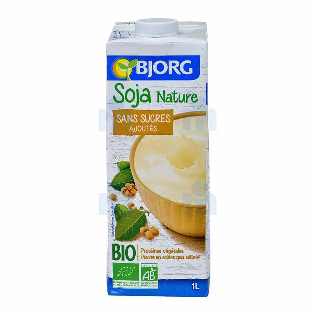 Boisson végétale soja nature bio sans sucres ajoutés 1L - BJORG