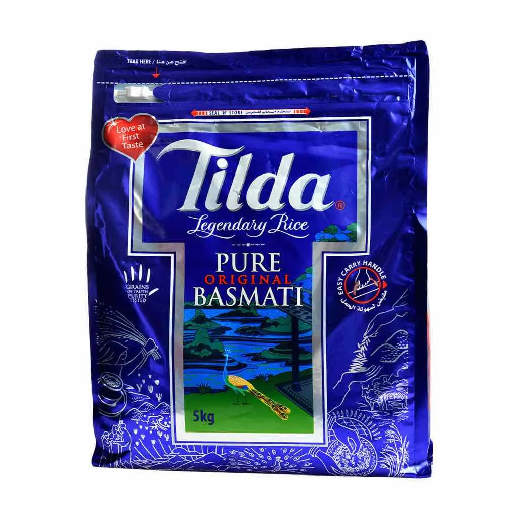 Riz Basmati pur original 5Kg - TILDA