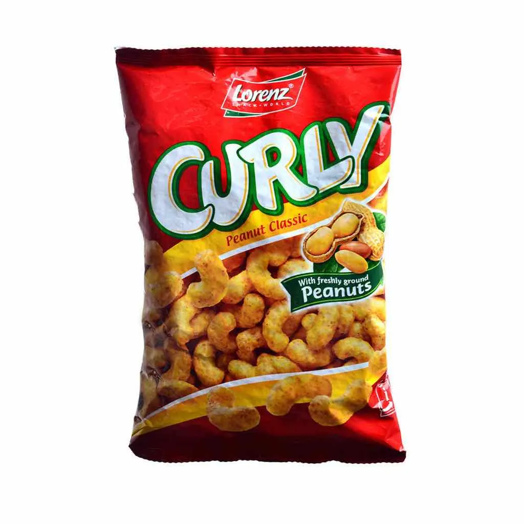 Chips soufflées Curly saveur Classic, 60g - LORENZ