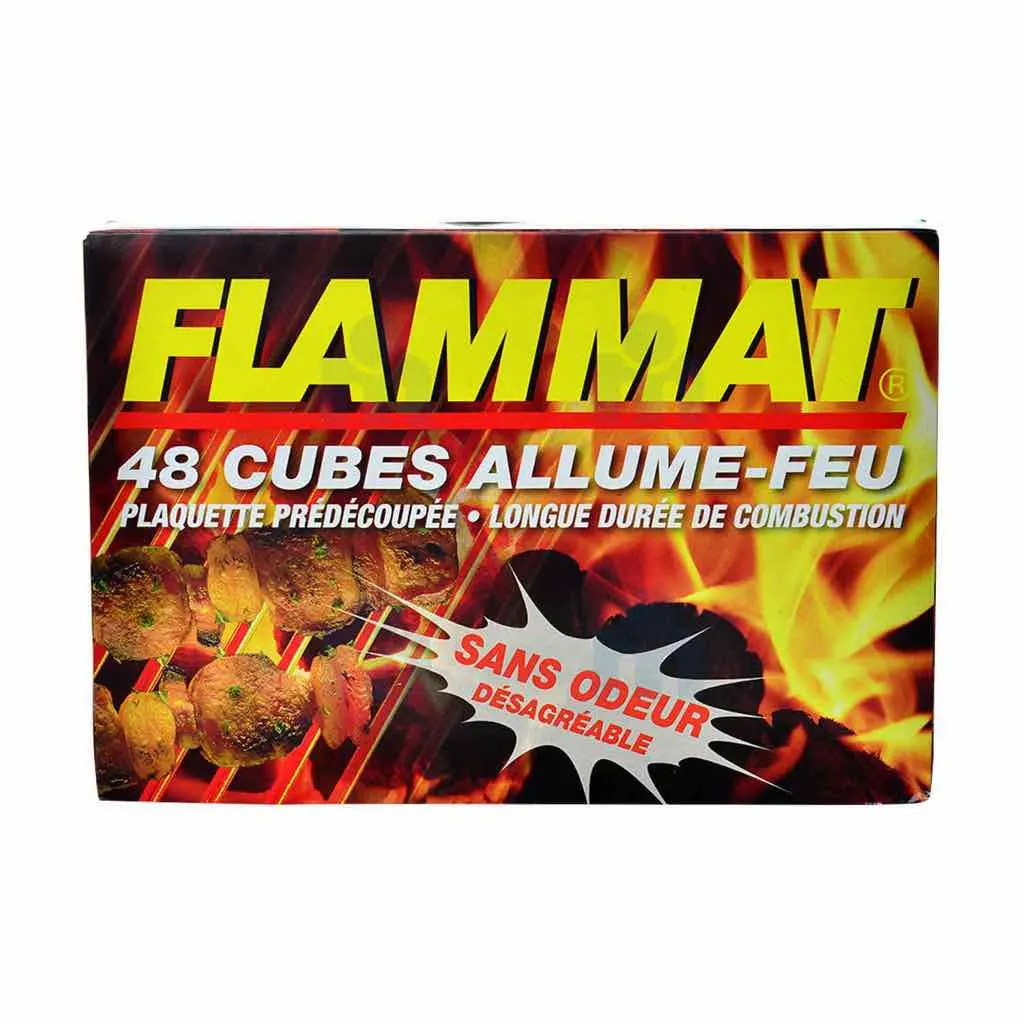 Allume-feu sans odeur désagréable x48 cubes - FLAMMAT