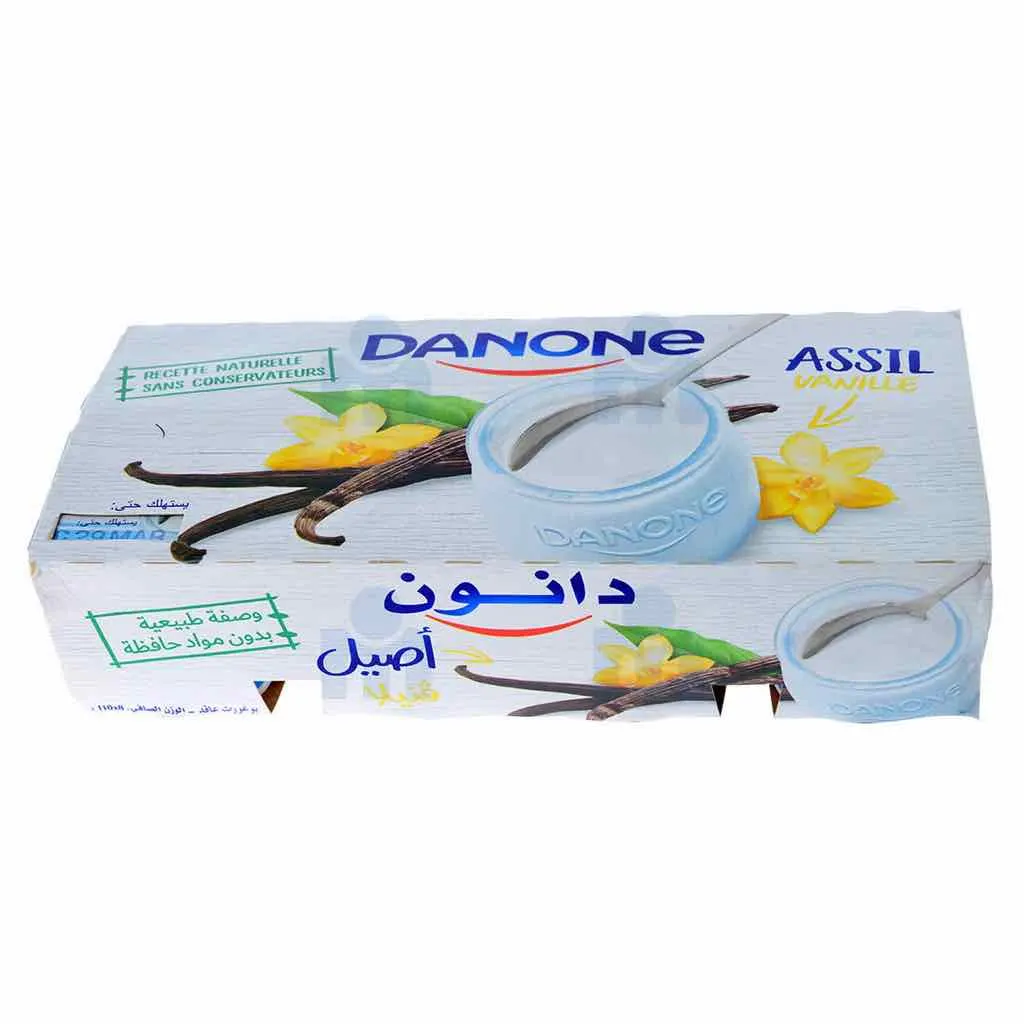 Yaourt ferme saveur vanille Assil 8x110g - DANONE