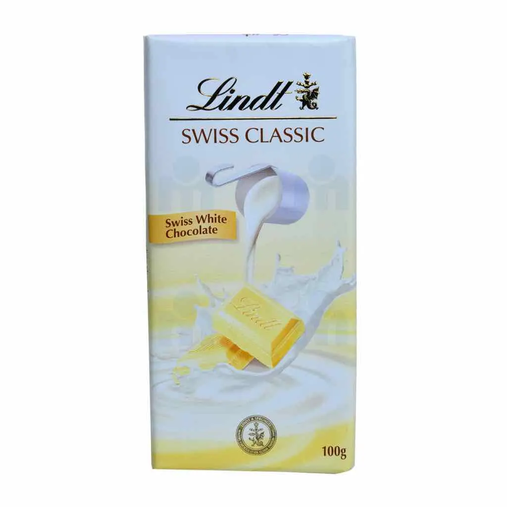 Tablette de chocolat blanc Swiss Classic 100g - LINDT