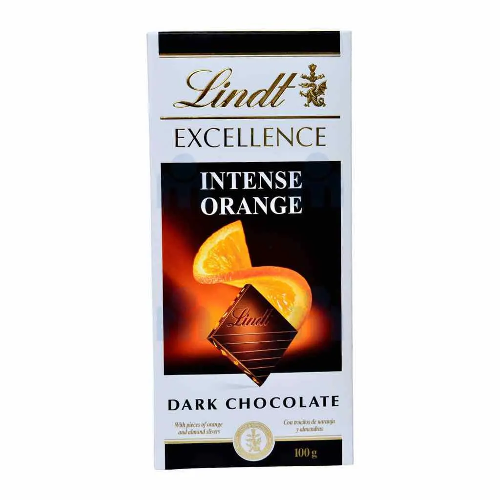 Tablette de chocolat noir à l'orange intense Excellence 100g - LINDT