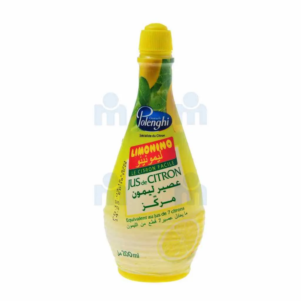 Jus de citron jaune  200 ml - LIMONINO