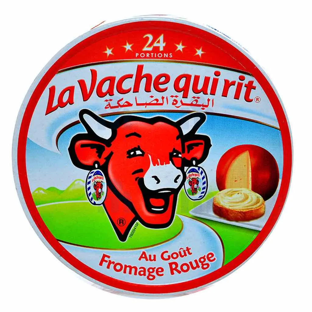 Fromage fondu au goût fromage rouge 24 portions - LA VACHE QUI RIT