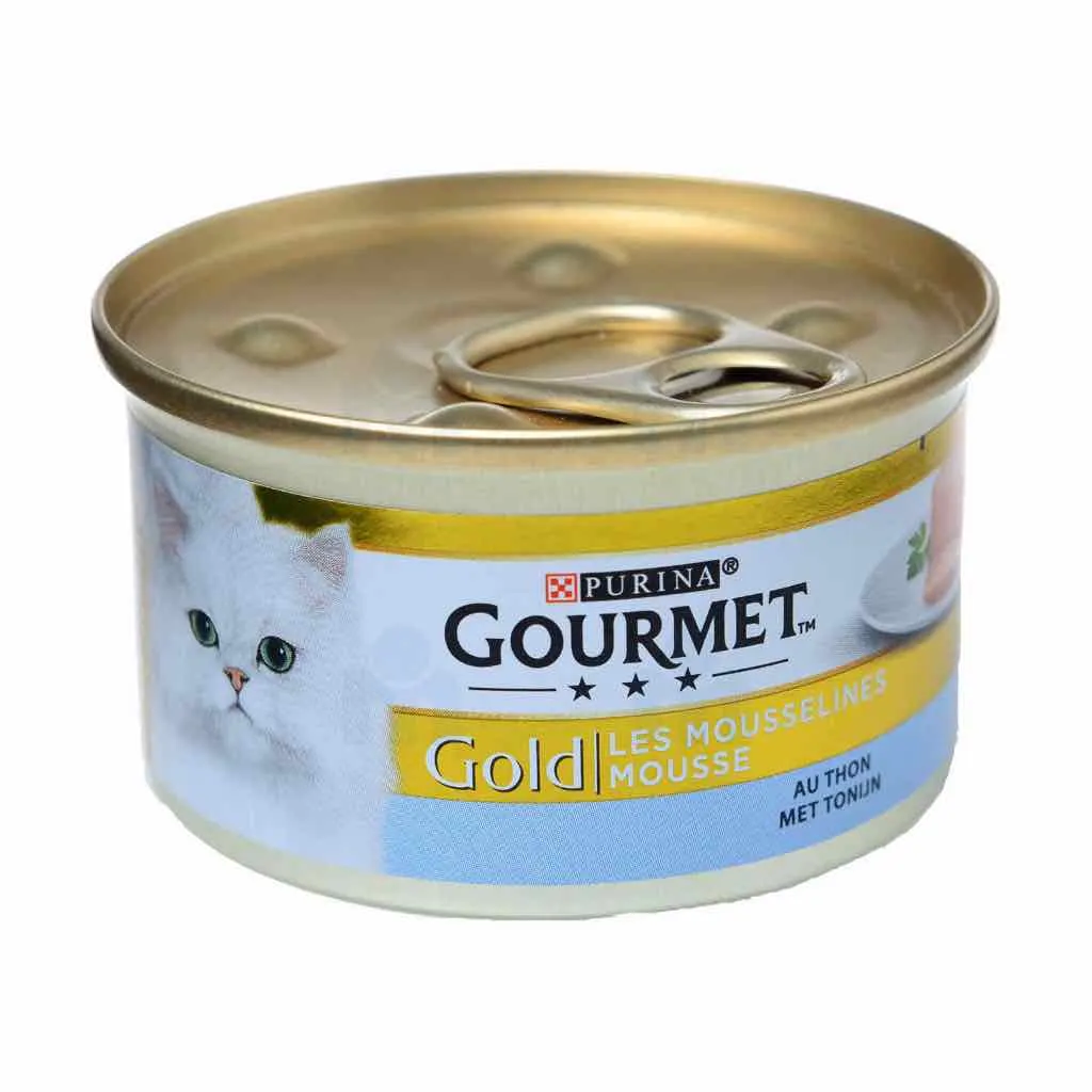 Mousse au thon pour chat adulte Les Mousselines Gold 85g - GOURMET