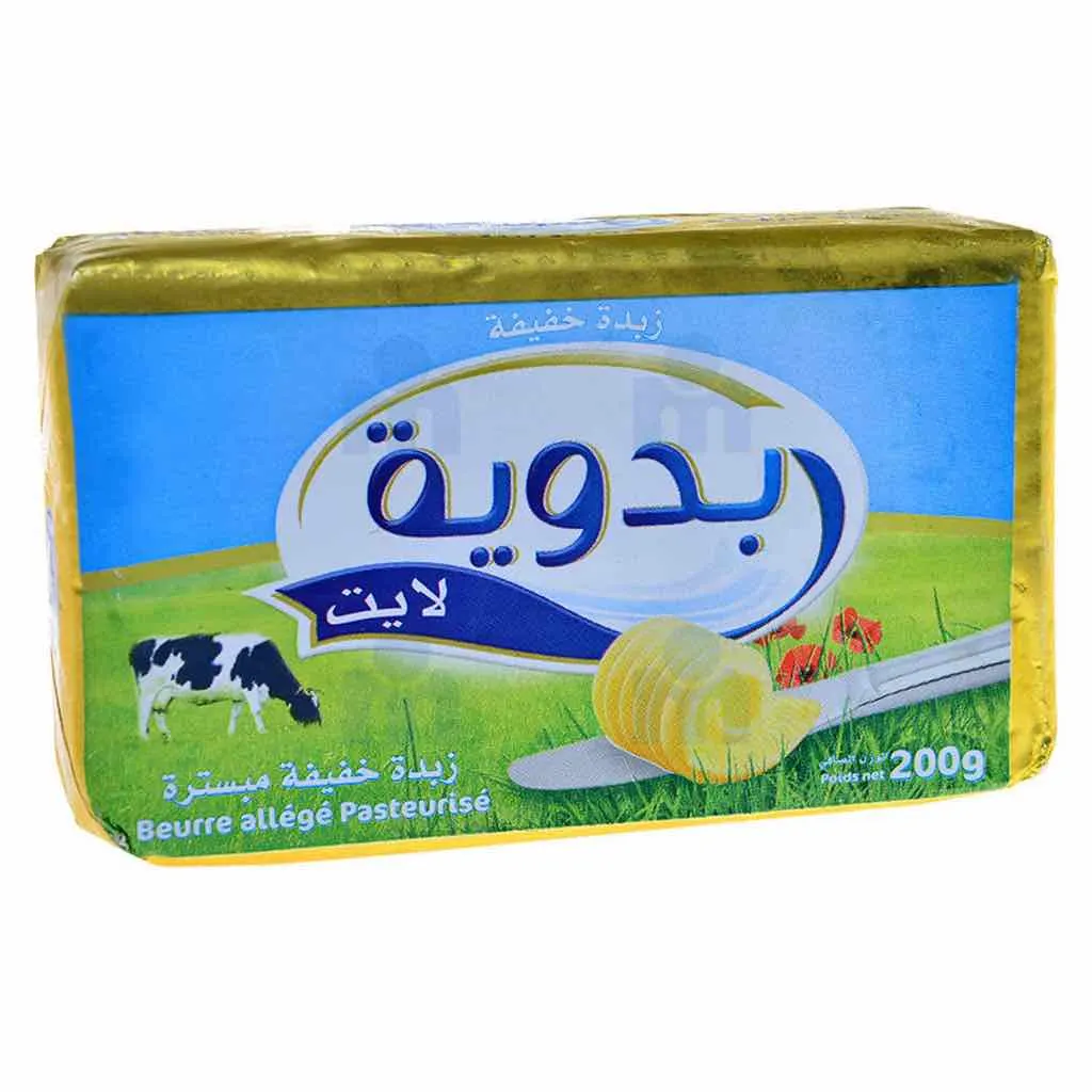 Beurre allégé doux en plaquette 200g - BADAOUIA