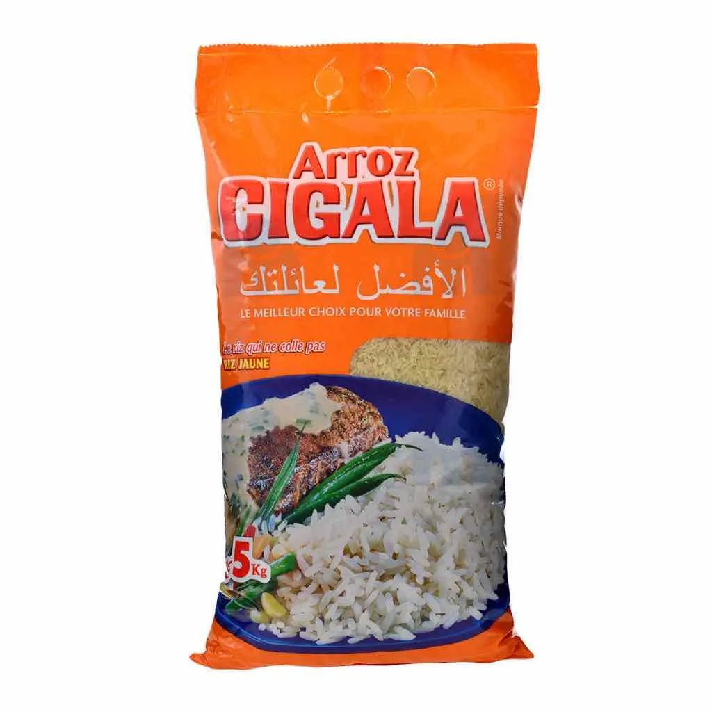 Riz long jaune étuvé 5Kg - ARROZ CIGALA