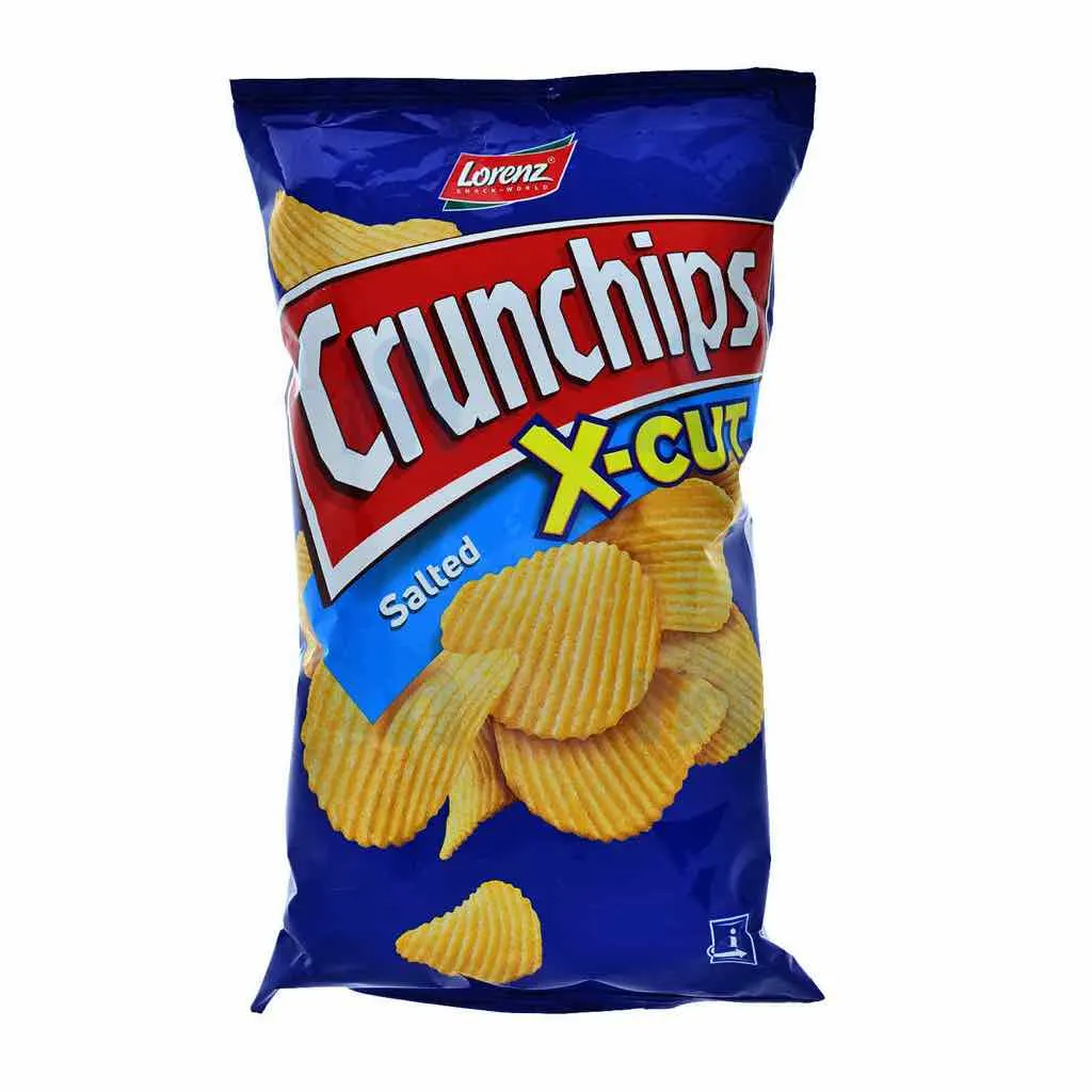 Crunchips X-Cut salées 85g - LORENZ