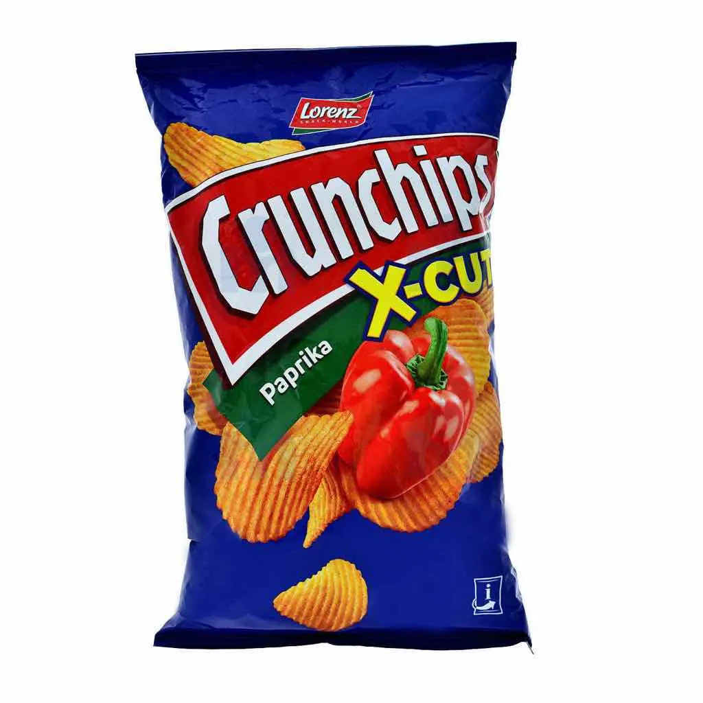 Crunchips X-Cut saveur paprika 85g - LORENZ