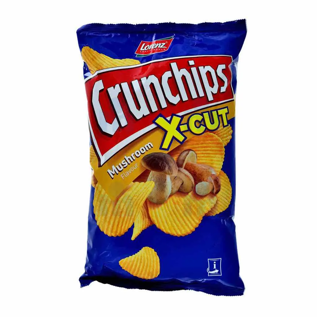 Crunchips X-Cut saveur champignons 85g - LORENZ