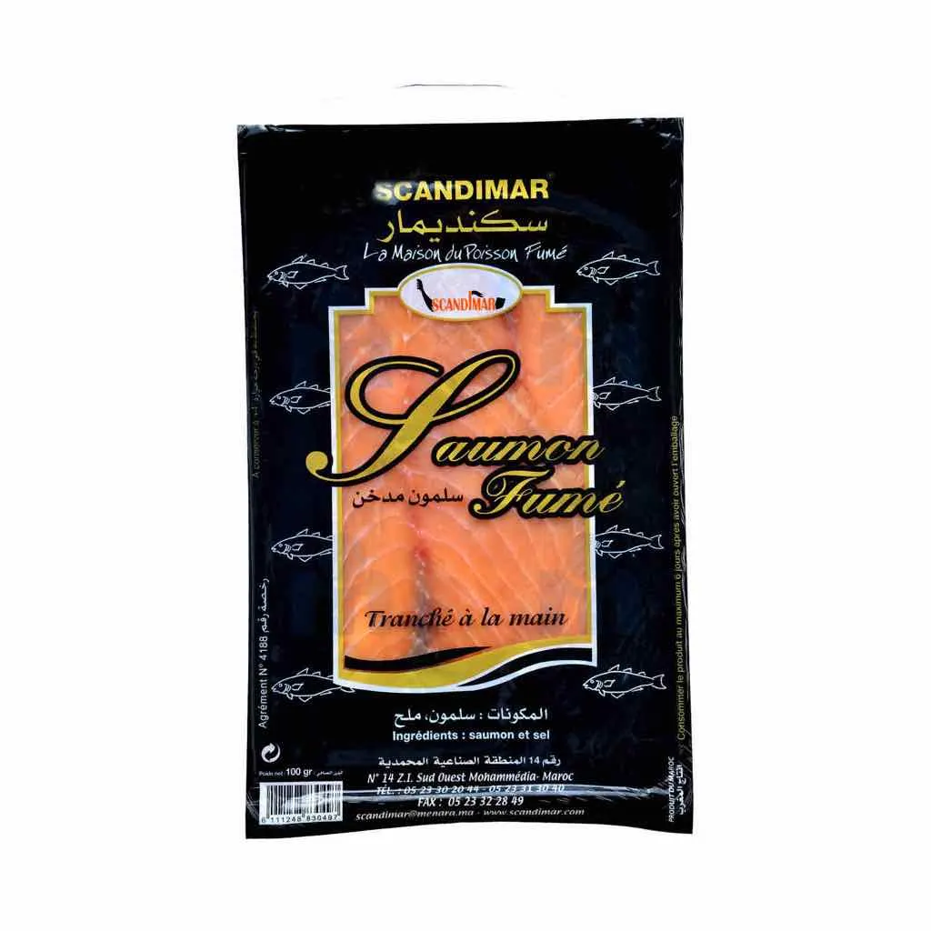 Saumon fumé de Norvège 100g - SCANDIMAR