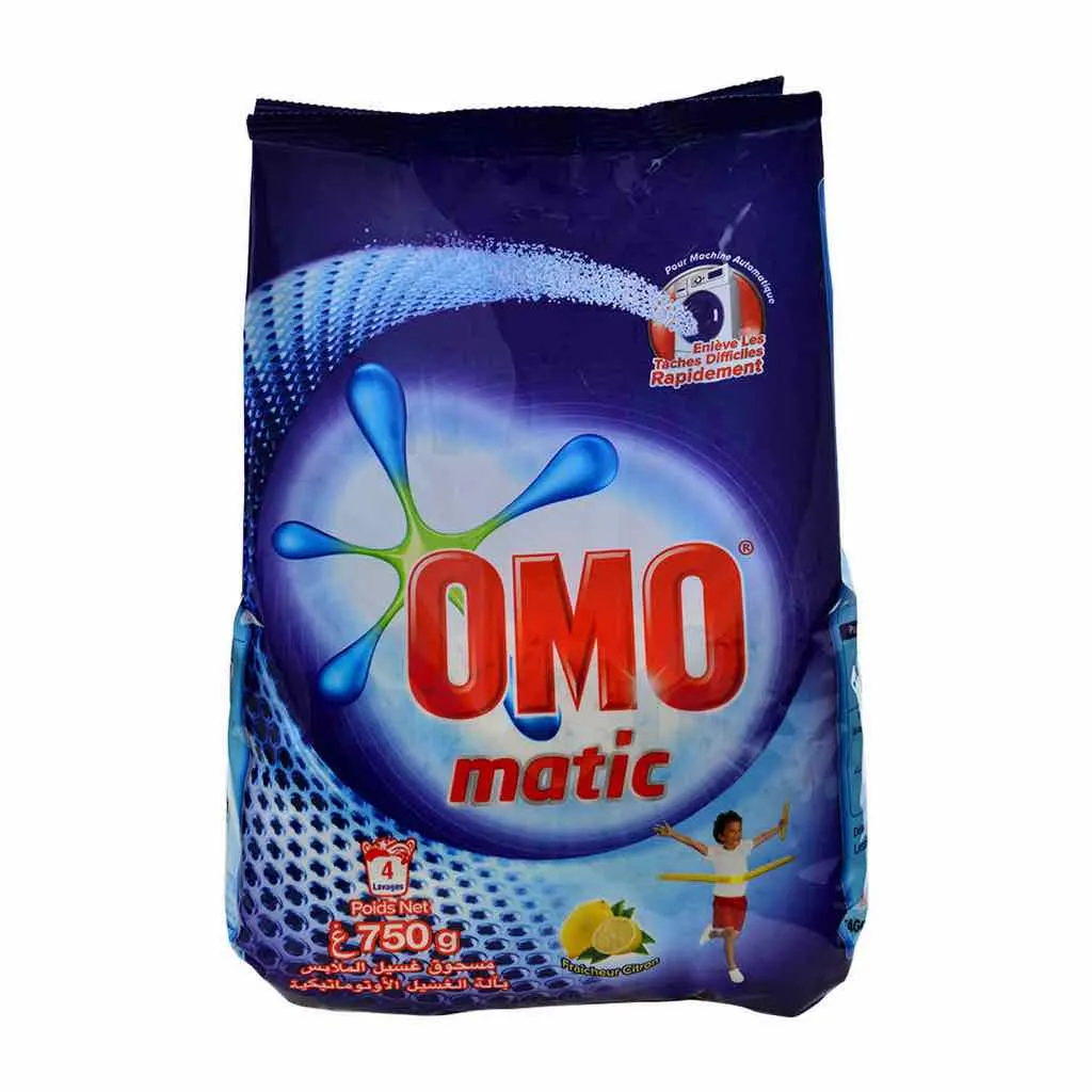 Lessive en poudre Matic Citron sachet 750g - OMO