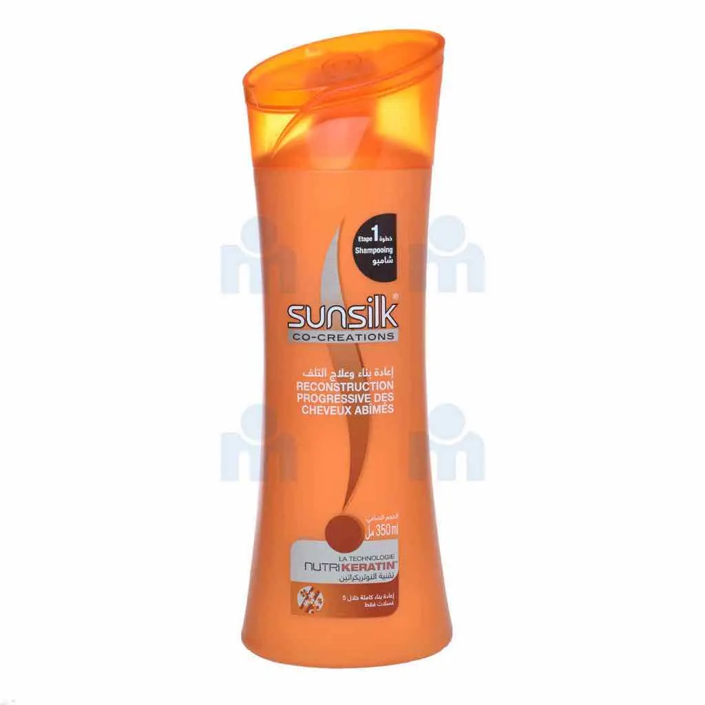 Shampoing reconstruction progressive des cheveux abimés 350ml - SUNSILK