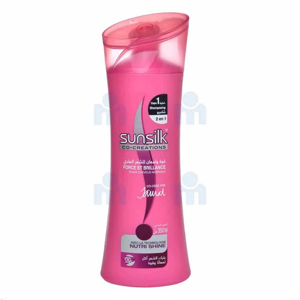 Shampoing 2 en 1 force et brillance 350ml - SUNSILK