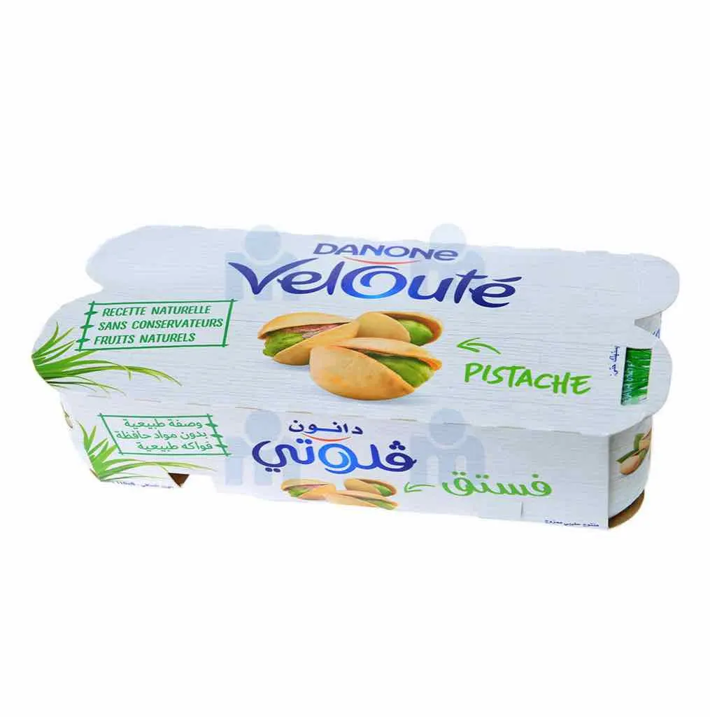 Yaourt brassé pistache Velouté 8x110g - DANONE