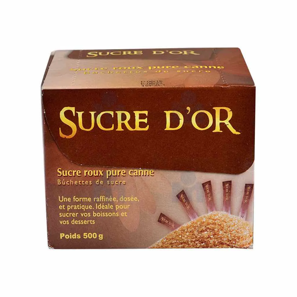 Buchettes de sucre roux 500g - SUCRE D'OR