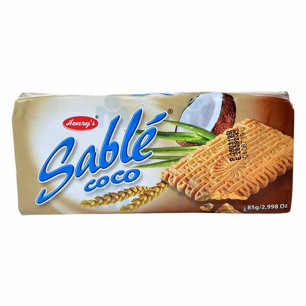 Biscuits à la noix de coco Sablé 85g - HENRY S