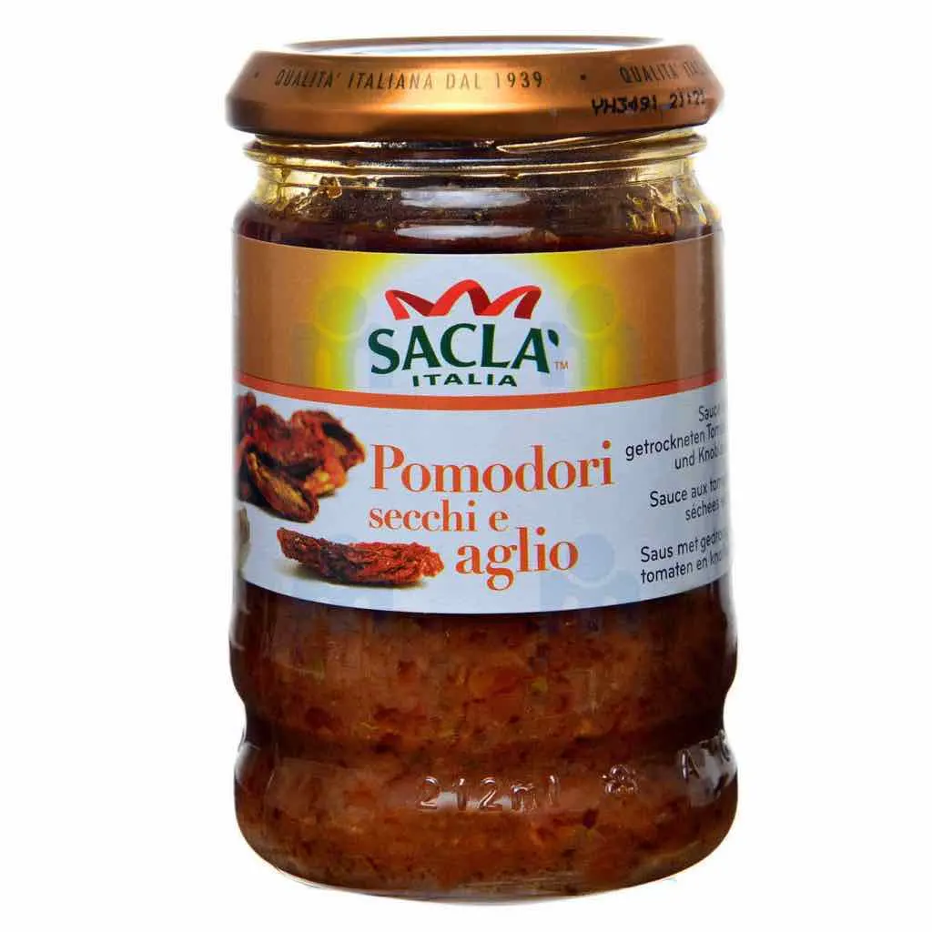 Sauce aux tomates séchées et ail 190g  - SACLA
