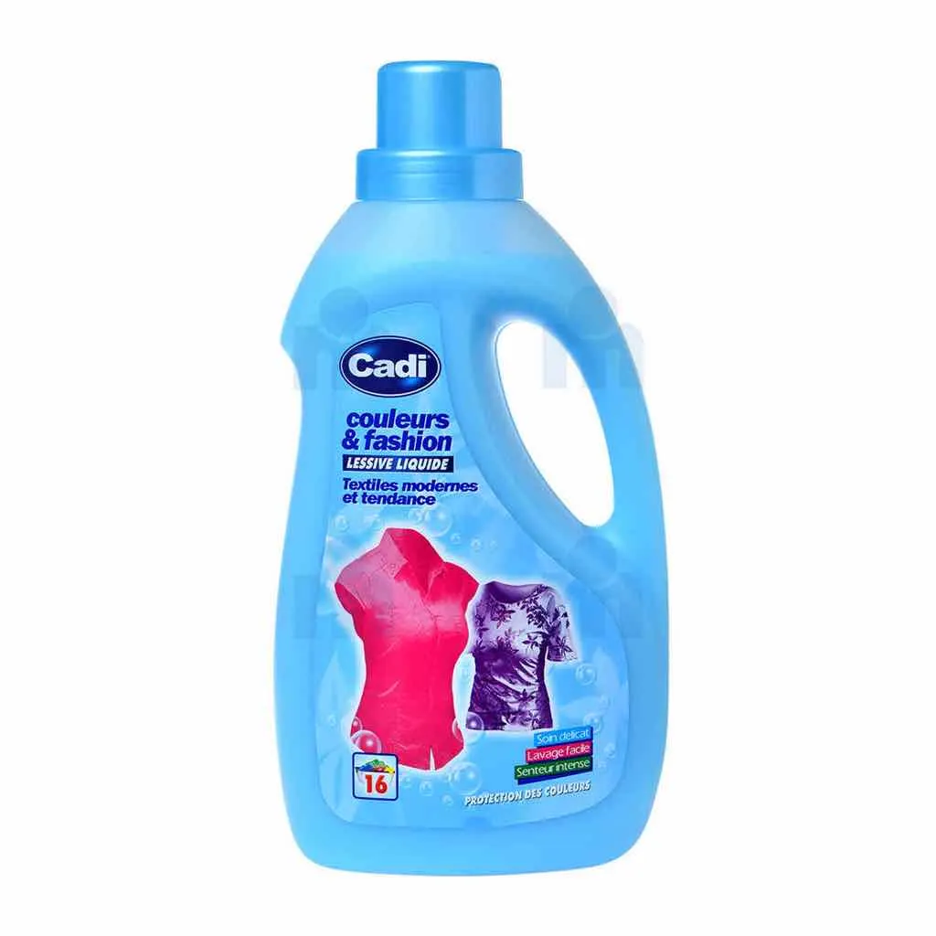 Lessive liquide spécial couleur et fashion 1L - CADI