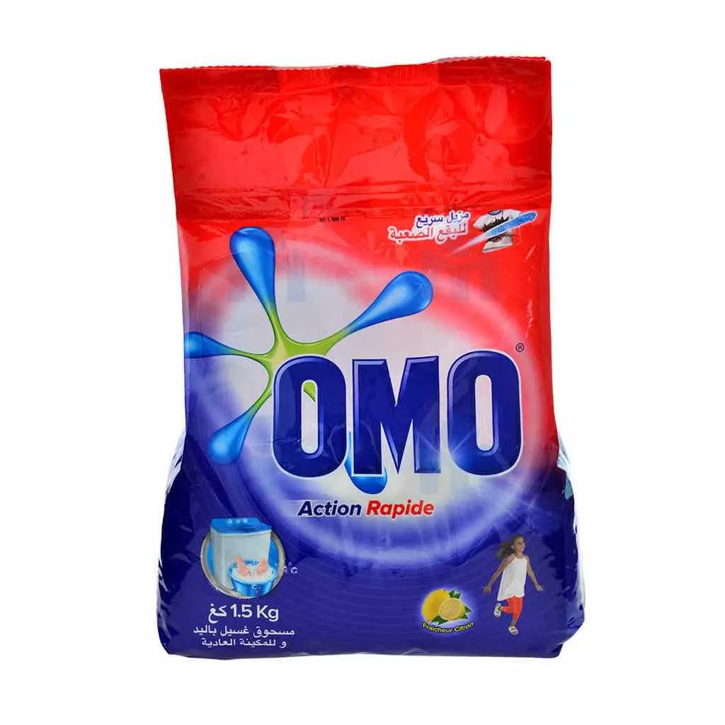 Lessive en poudre citron 1,5Kg - OMO