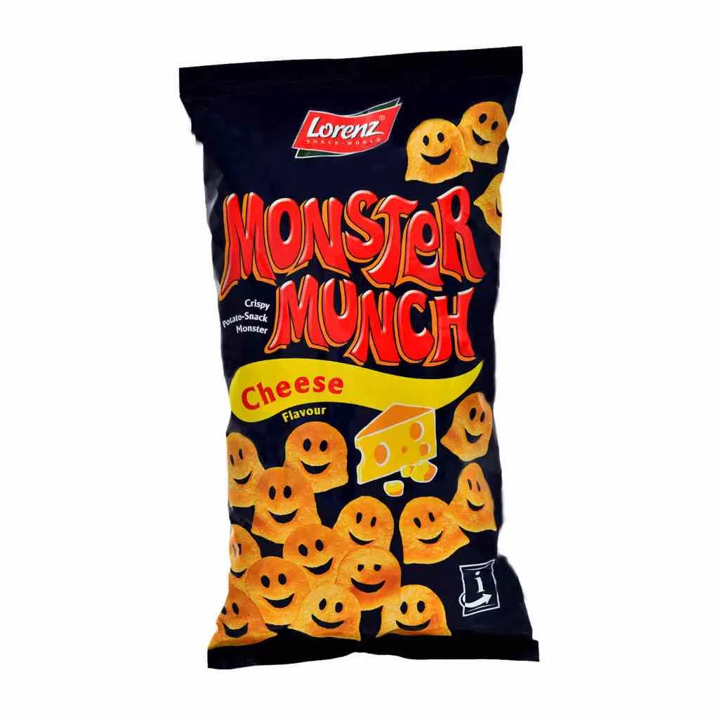 Chips soufflées Monster Munch saveur fromage 75g - LORENZ