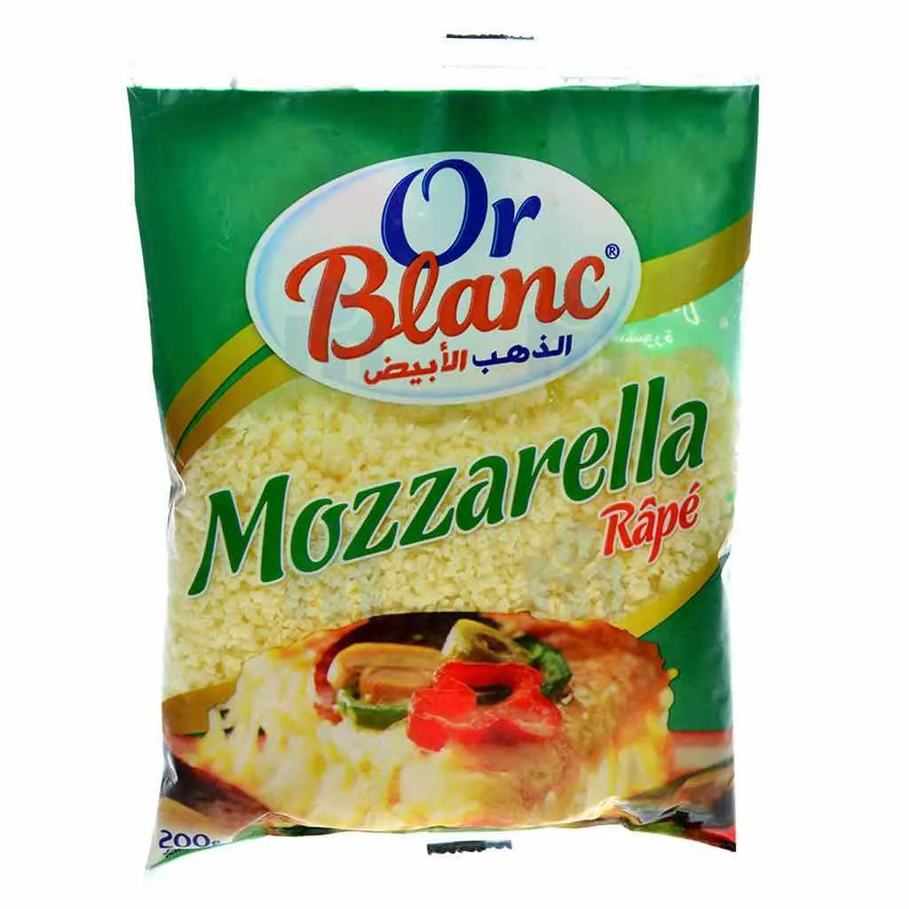 Fromage râpé Mozzarella 200g  - OR BLANC