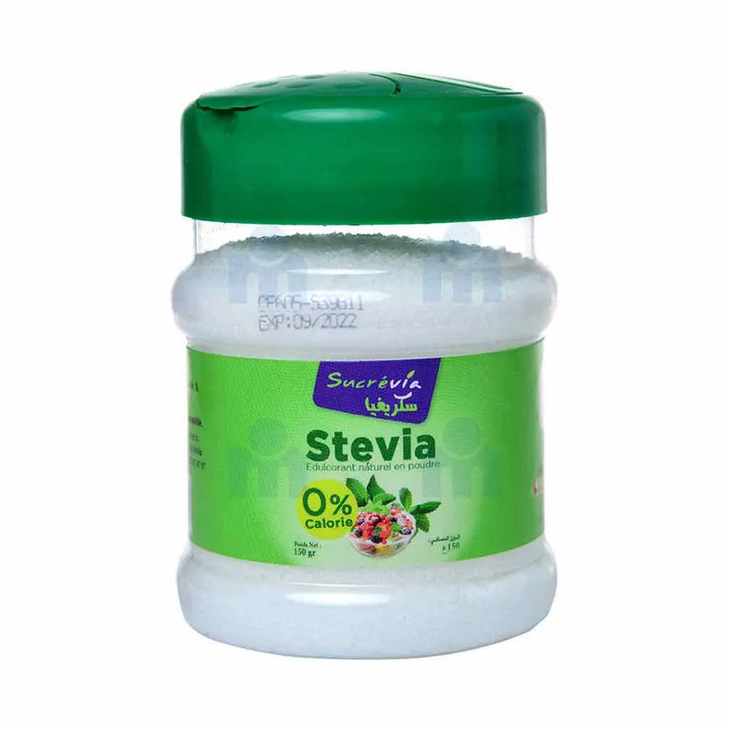 Edulcorant naturel stévia en poudre zéro calorie 150g  - SUCREVIA