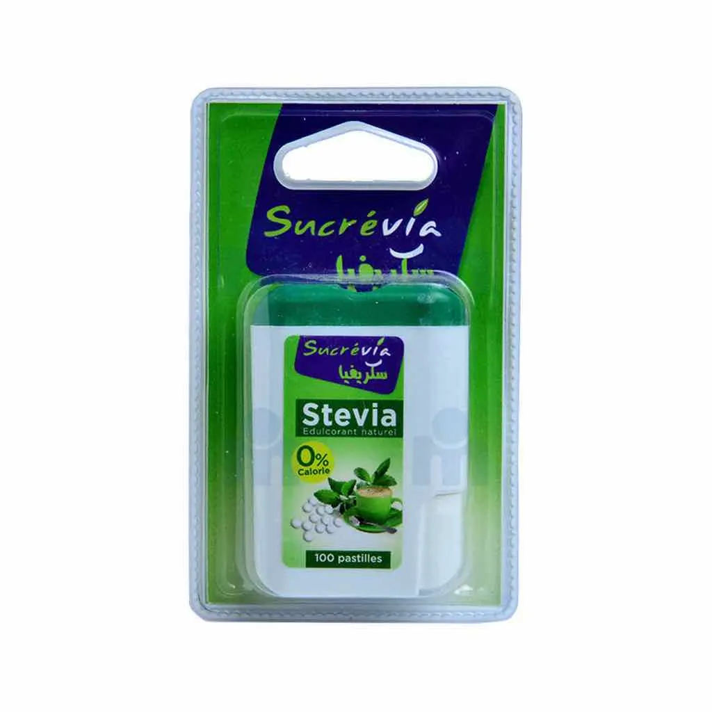 Edulcorant naturel stévia x100 pastilles zéro calorie 5,5g - SUCREVIA