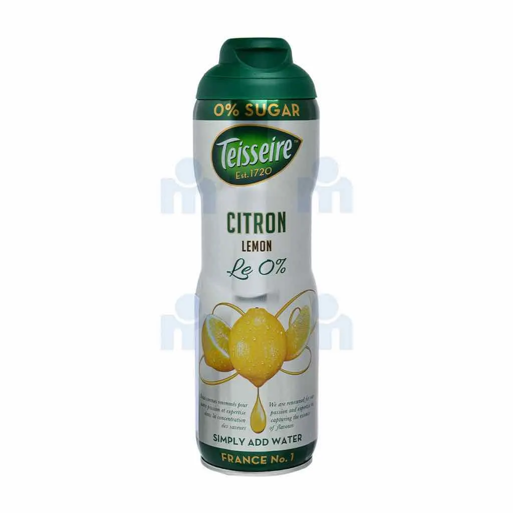 Teisseire Sirop de citron sans sucre 60cl