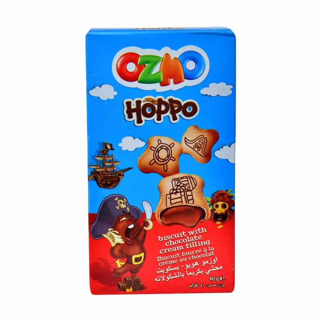 Biscuits fourrés à la crème de chocolat Hoppo 40g - OZMO