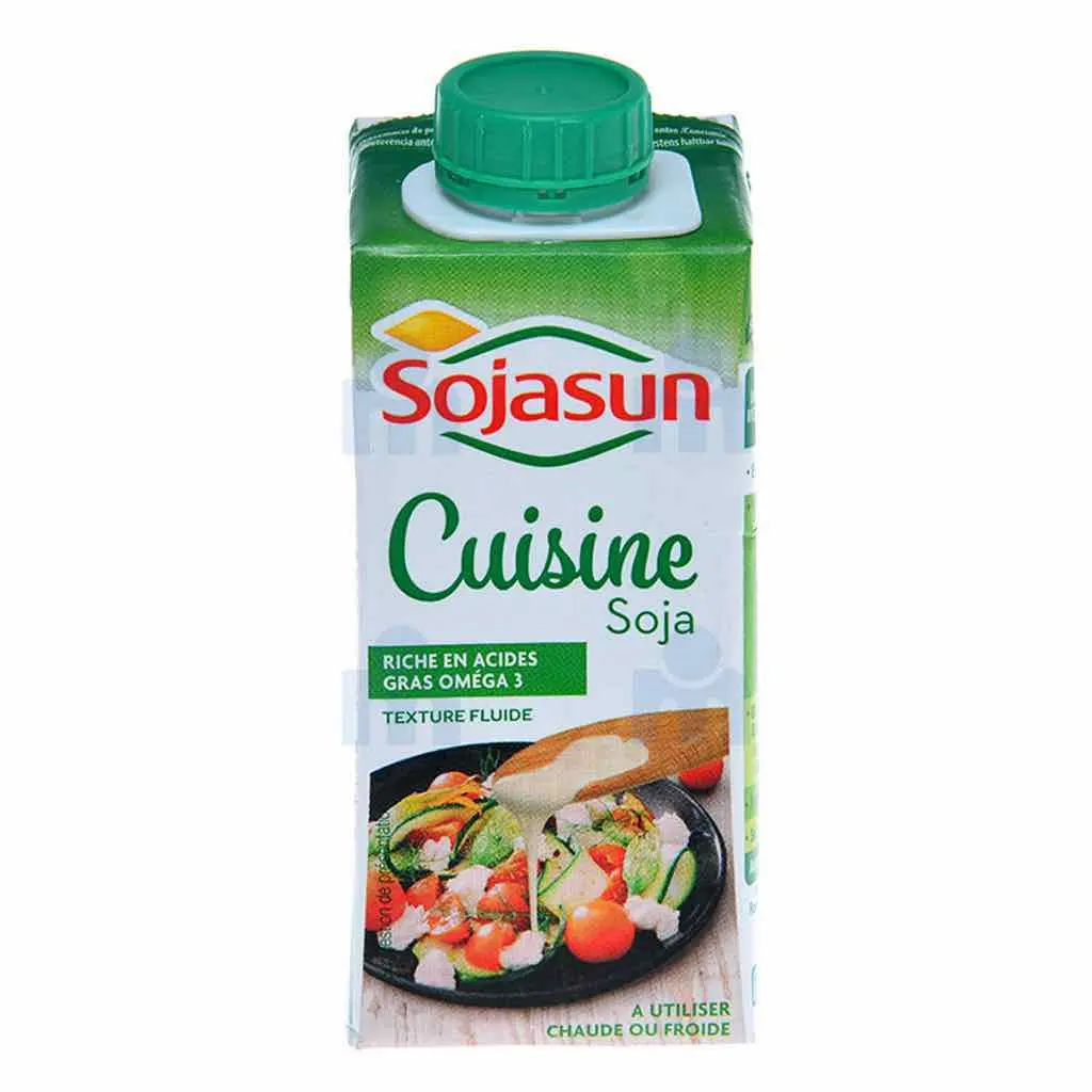 Aide culinaire végétale liquide au soja 200ml - SOJASUN