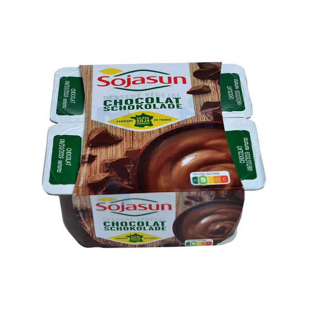 Dessert végétal au chocolat 4x100g - SOJASUN