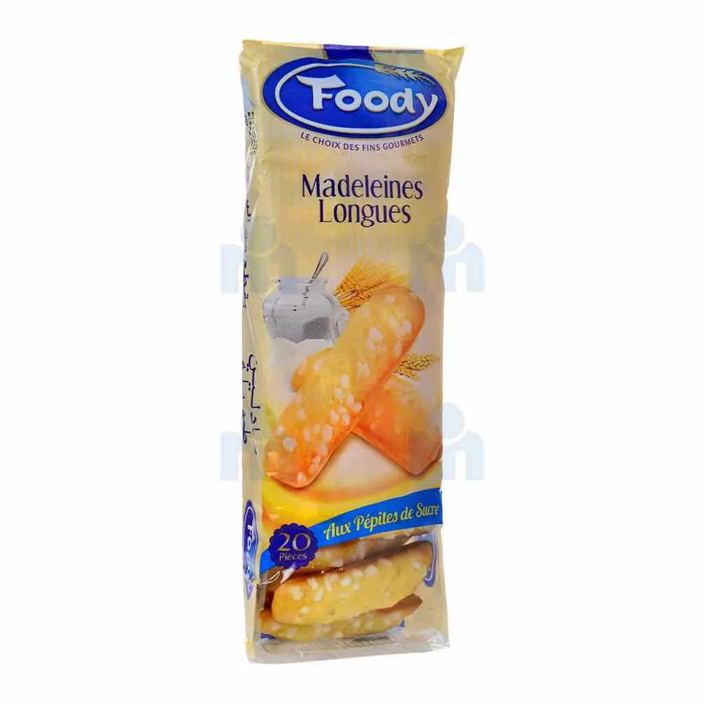 Madeleines longues aux pépites de sucre x20 250g - FOODY - vue 2